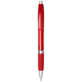 Stylo Bille Translucide Avec Grip En Caoutchouc Turbo Personnalisable Rouge Stylos Et Écriture
