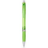 Stylo Bille Translucide Avec Grip En Caoutchouc Turbo Personnalisable Vert Stylos Et Écriture