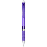 Stylo Bille Translucide Avec Grip En Caoutchouc Turbo Personnalisable Violet Stylos Et Écriture