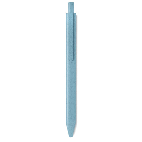 Stylo Poussoir Blé Paille Pp. Pecas Personnalisable Blue Ecriture