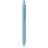 Stylo Poussoir Blé Paille Pp. Pecas Personnalisable Blue Ecriture