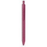 Stylo Poussoir Blé Paille Pp. Pecas Personnalisable Red Ecriture