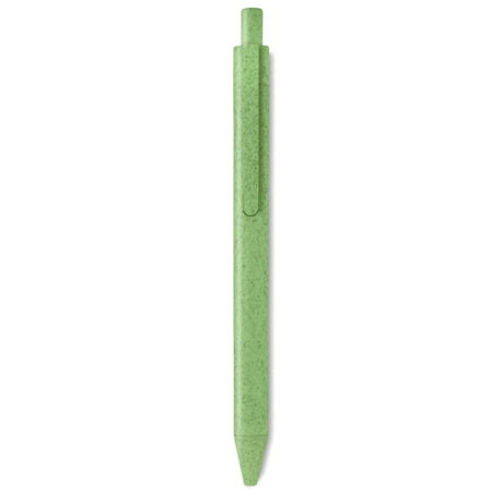 Stylo Poussoir Blé Paille Pp. Pecas Personnalisable Green Ecriture