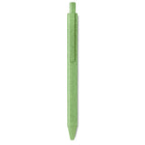 Stylo Poussoir Blé Paille Pp. Pecas Personnalisable Green Ecriture