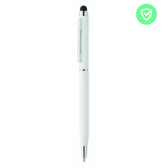 Stylo Stylet Antibactérien Neilo Clean Personnalisable White Ecriture