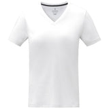 T-Shirt Somoto Manches Courtes Col V Femme Personnalisable Blanc / Xs Vêtements