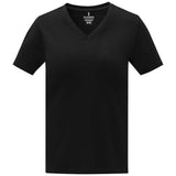 T-Shirt Somoto Manches Courtes Col V Femme Personnalisable Noir / Xs Vêtements