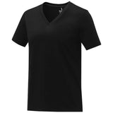 T-Shirt Somoto Manches Courtes Col V Femme Personnalisable Vêtements