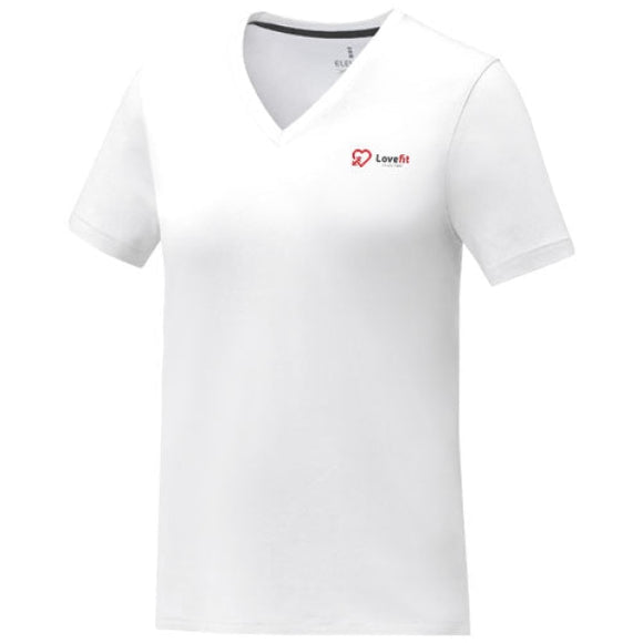 T-shirt Somoto manches courtes col V femmepersonnalisable avec logo