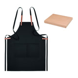 Tablier Coton Orga. 340 Gr/M². Nagpur Colour Personnalisable Black Accessoires Culinaires