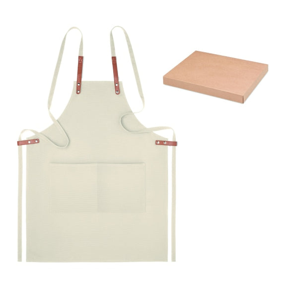 Tablier Coton Orga. 340 Gr/M². Nagpur Personnalisable Beige Accessoires Culinaires