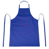 Tablier Coton Reeva Personnalisable Bleu Moyen / Unisexe Ustensiles De Cuisine
