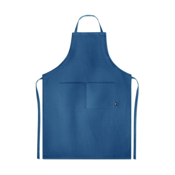 Tablier De Cuisine En Chanvre Naima Apron Personnalisable Blue Accessoires Culinaires