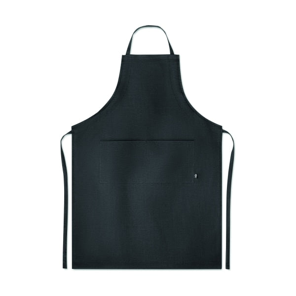Tablier De Cuisine En Chanvre Naima Apron Personnalisable Black Accessoires Culinaires