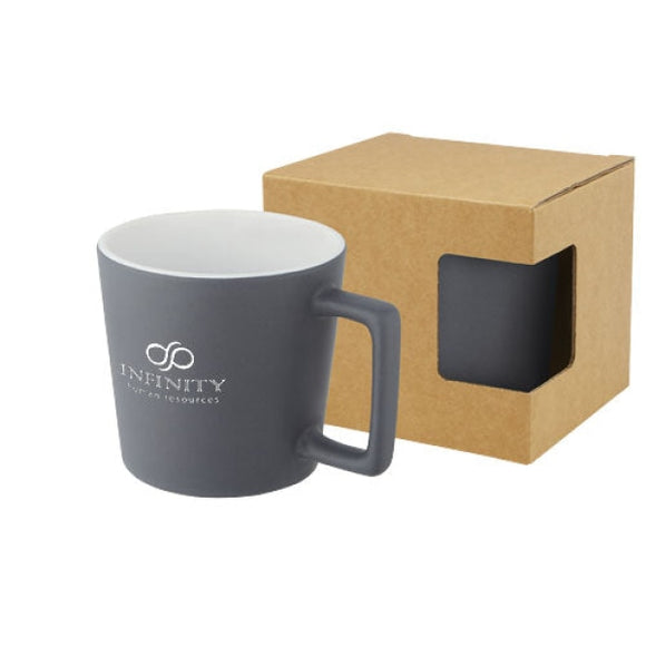Tasse Cali de 370 ml en céramique avec finition matepersonnalisable avec logo