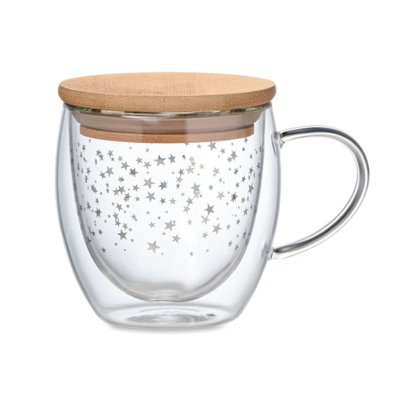 Tasse Double Paroi En Verre Sion Personnalisable Transparent Vaisselle