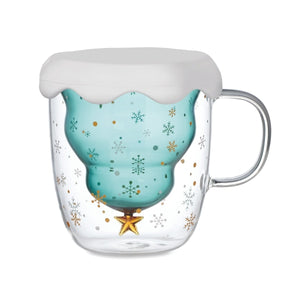 Tasse Double Paroi En Verre Verde Personnalisable Green Tasses