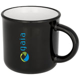 Tasse En Céramique Rétro Lakeview Personnalisable Noir / Unisexe Récipients Boisson