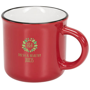 Tasse En Céramique Rétro Lakeview Personnalisable Noir / Unisexe Récipients Boisson