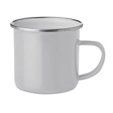 Tasse En Métal Émaillé Plateado Personnalisable Blanc Vaisselle