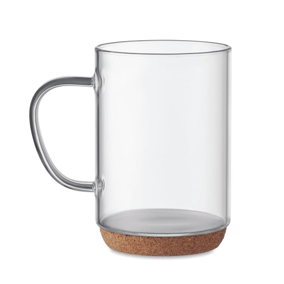 Tasse En Verre Base Liège Lisbo Personnalisable Transparent Vaisselle