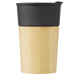 Tasse Pereira De 320 Ml En Porcelaine Avec Paroi Extérieure Bambou Personnalisable Noir Drinkware