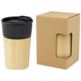 Tasse Pereira De 320 Ml En Porcelaine Avec Paroi Extérieure Bambou Personnalisable Drinkware