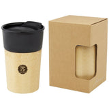 Tasse Pereira De 320 Ml En Porcelaine Avec Paroi Extérieure Bambou Personnalisable Drinkware