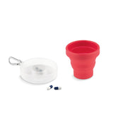Tasse Pliable Avec Pilulier Cup Pill Personnalisable Red Premiers Secours