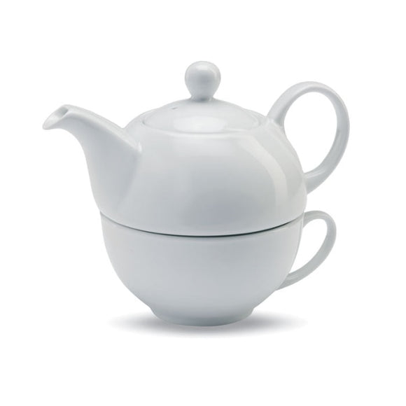 Théière Et Tasse 400 Ml Tea Time Personnalisable Récipients Boisson