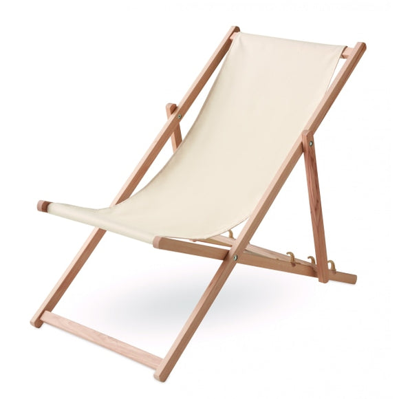 Transat En Bois Honopu Personnalisable Beige Plein Air