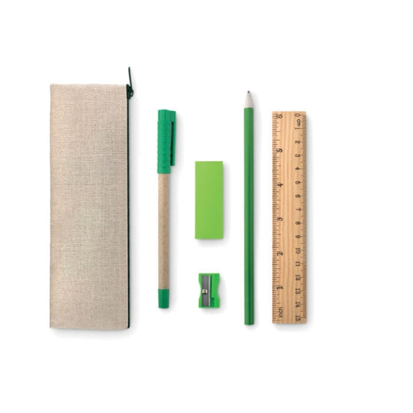 Trousse À Crayon Complète Tekina Personnalisable Beige Ecriture