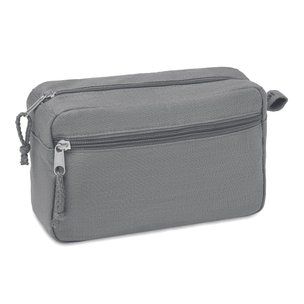 Trousse De Toilette En Chanvre Naima Cosmetic Personnalisable Grey Soins La Personne