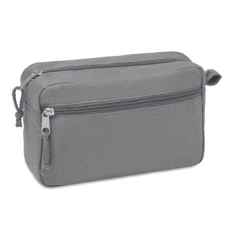 Trousse De Toilette En Chanvre Naima Cosmetic Personnalisable Grey Soins La Personne