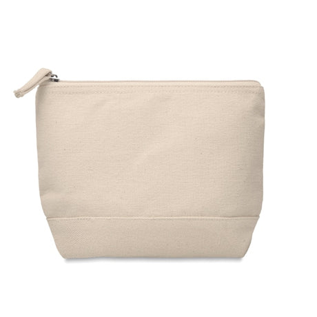Trousse En Coton Bicolore Kleuren Personnalisable Beige Soins De La Personne