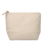Trousse En Coton Bicolore Kleuren Personnalisable Beige Soins De La Personne