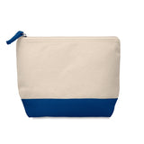 Trousse En Coton Bicolore Kleuren Personnalisable Bleu Soins De La Personne
