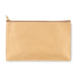 Trousse En Papier Tissé Flat Case Personnalisable Beige Ecriture