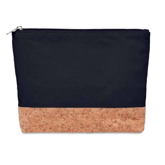 Trousse Liège & Coton Porto Bag Personnalisable Black Soins De La Personne