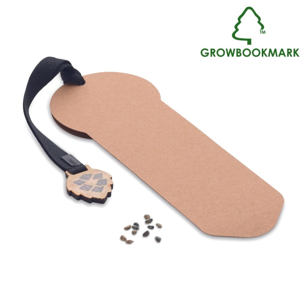 Un Marque Page Un Pin Growbookmark Personnalisable Beige Plein Air