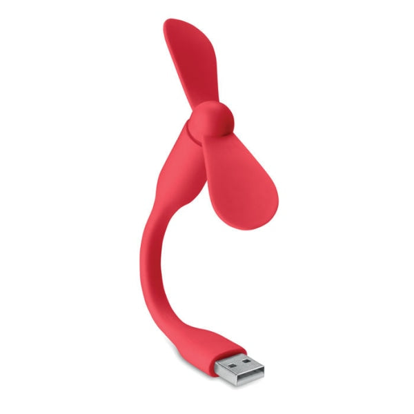 Ventilateur Usb Portable Tatsumaki Personnalisable Rouge Accesoires De Bureau