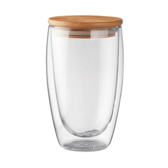 Verre Double Paroi 450 Ml Tirana Large Personnalisable Transparent Vaisselle